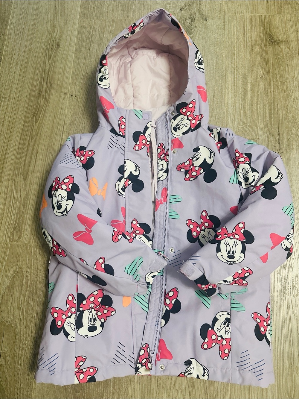 Like new condition Disney Kids 2-Piece Puffer Jacket Set Real dawn filled